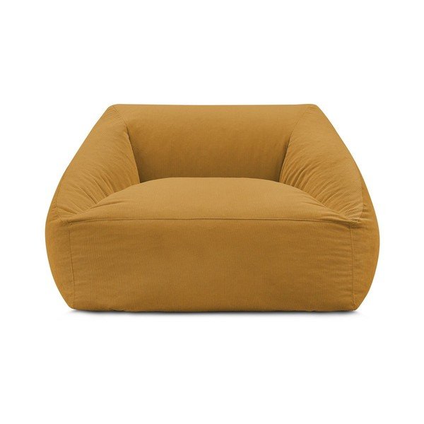 Żółty sztruksowy worek do siedzenia Lilibet – Bobochic Paris-image-2