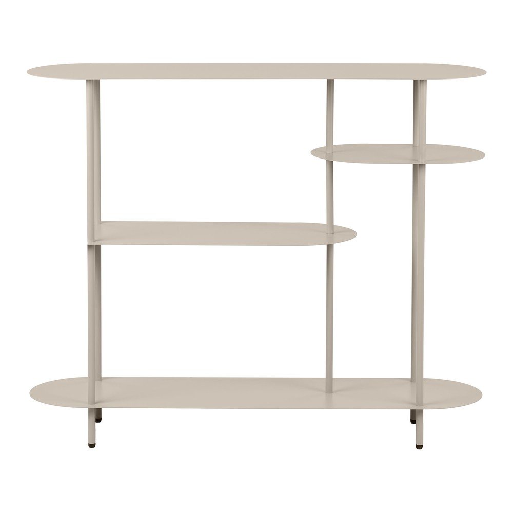 Beżowy metalowy regał 118x97x31 cm Rieti – House Nordic