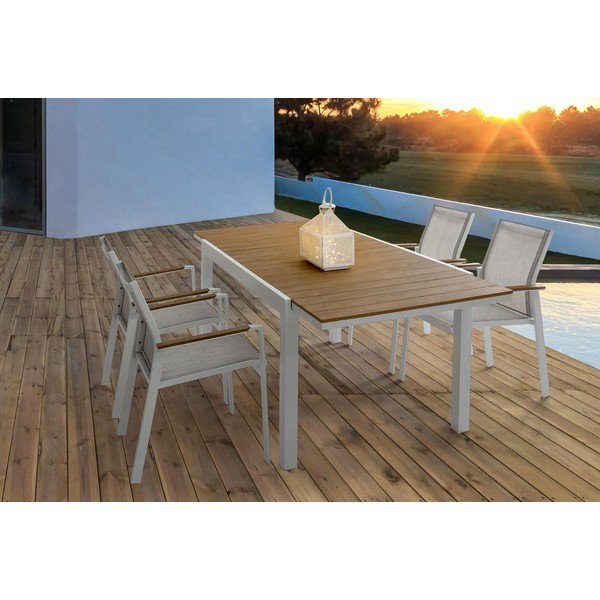 Aluminiowy stół ogrodowy 90x140 cm Elias   – Bizzotto-image-1