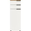 Biała wysoka szafka łazienkowa 39x111 cm Menen – Germania