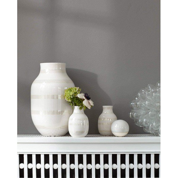 Biały kamionkowy wazon Kähler Design Omaggio, wys. 12,5 cm-image-1