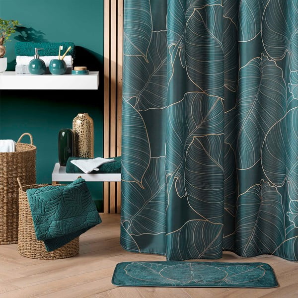 Ciemnozielony dywanik łazienkowy 45x75 cm Jade – douceur d'intérieur-image-2