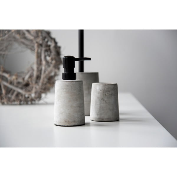 Szary betonowy dozownik do mydła Wenko Villena-image-1