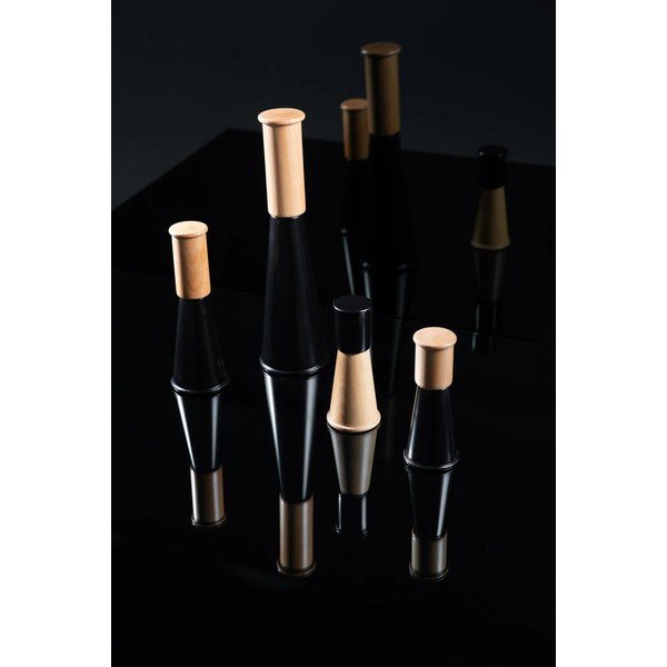 Czarny/w naturalnym kolorze młynek do soli i pieprzu ceramiczny Gurken – Sagaform-image-1