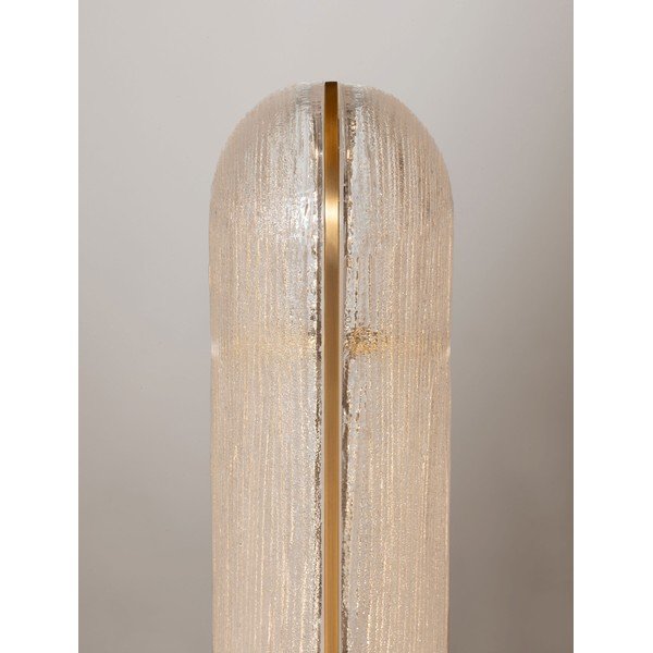 Metalowa lampa stołowa LED w kolorze mosiądzu ze szklanym kloszem (wysokość 40 cm) Gloree – Nova Luce-image-4
