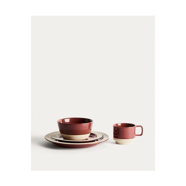 Bordowa ceramiczna miska Doren – Kave Home-image-3
