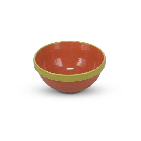 Zielona/pomarańczowa kamionkowa miska 710 ml Duo – ONA