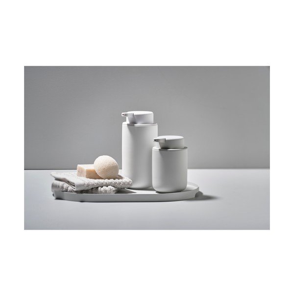 Biały kamionkowy dozownik do mydła 450 ml Ume – Zone-image-4
