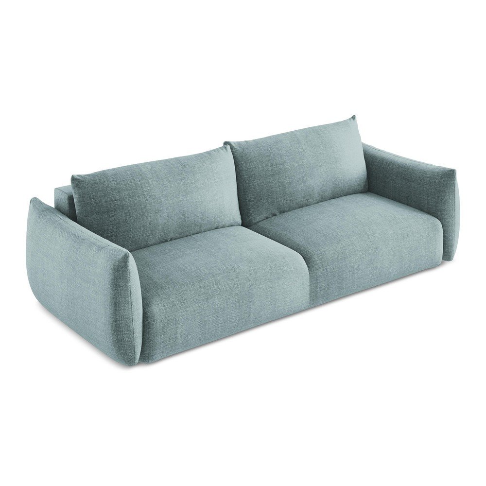Niebieska rozkładana sofa 230 cm Leila – Makamii (zdjęcie 3)