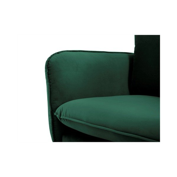 Zielona aksamitna sofa Cosmopolitan Design Vienna, 160 cm-image-4