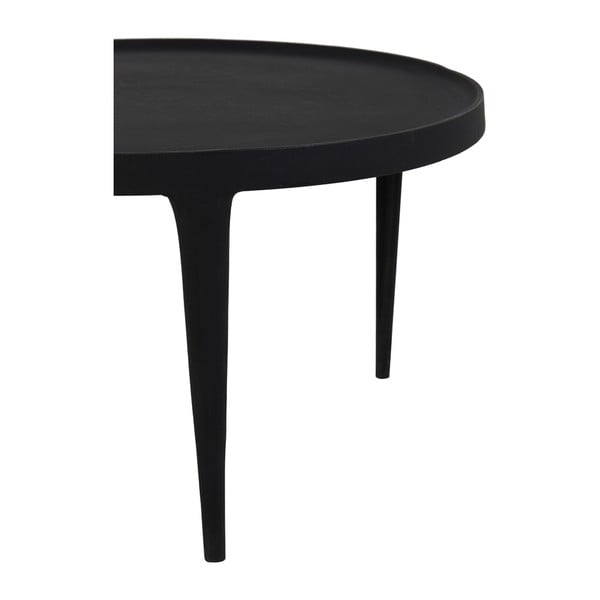 Czarne okrągłe stoliki zestaw 2 szt. ø 75 cm Tobias – Light & Living-image-4