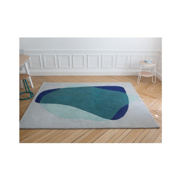 Zielono-szary dywan z czystej wełny HARTÔ Jane, 180x220 cm-image-2