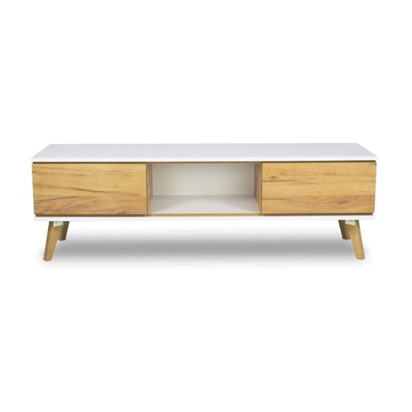 Szafka pod TV w dekorze dębu SKANDICA Jorgen-image-1