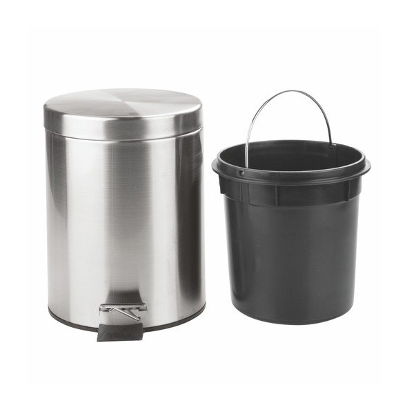 Kosz na śmieci z pedałem InterDesign Step Can, 5 l-image-1