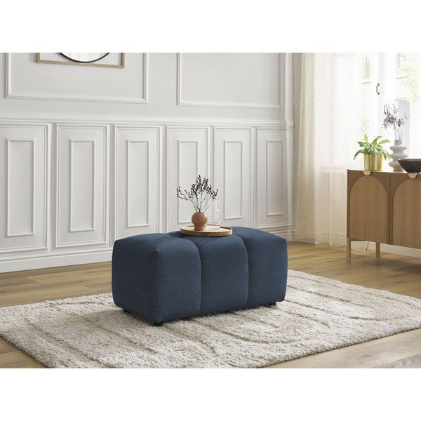 Niebieski podnóżek z tkaniny szenilowej Roxelane – Bobochic Paris-image-4