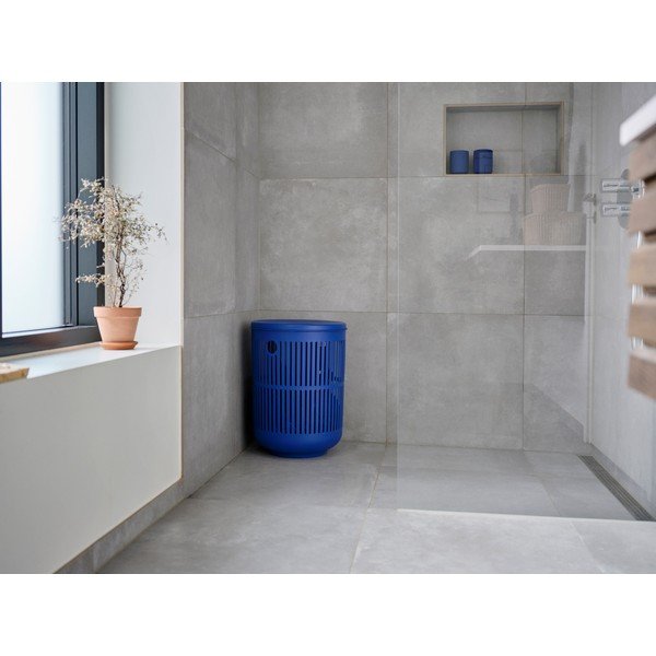 Niebieski plastikowy kosz na pranie 60 l Ume – Zone-image-1