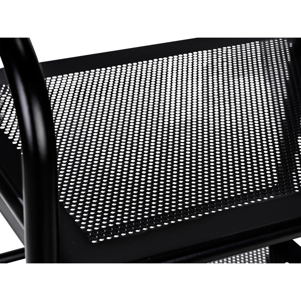 Czarny metalowy regał na kółkach 41x75 cm – Wenko (zdjęcie 6)