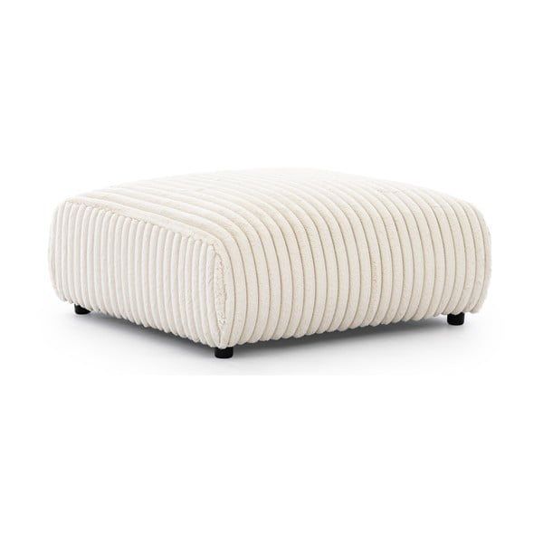 Kremowy sztruksowy podnóżek Justin – Ropez