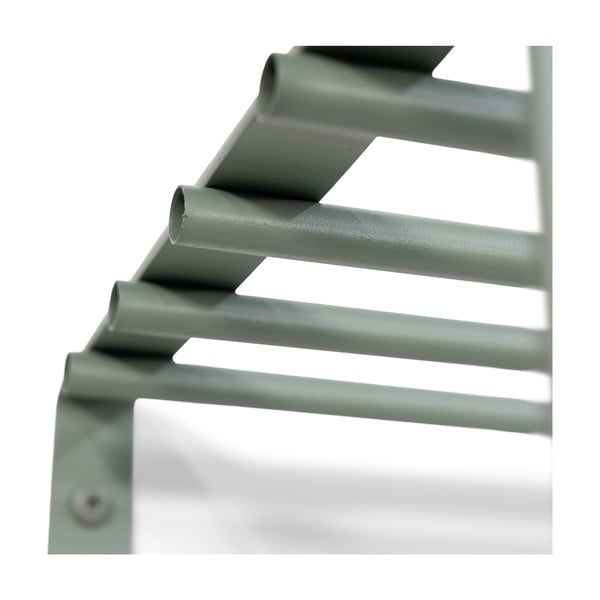 Szarozielony metalowy wieszak ścienny z półką 100 cm Rex – Spinder Design-image-2