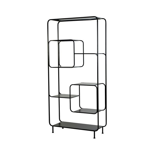 Czarny metalowy regał 100x206 cm Winston – Light & Living-image-2