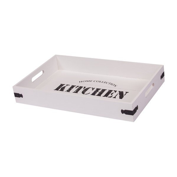 Zestaw 2 białych tac Kitchen-image-2