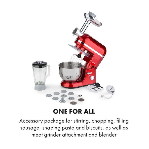 Czerwony wielofunkcyjny robot kuchenny Klarstein Lucia Elegance-image-2