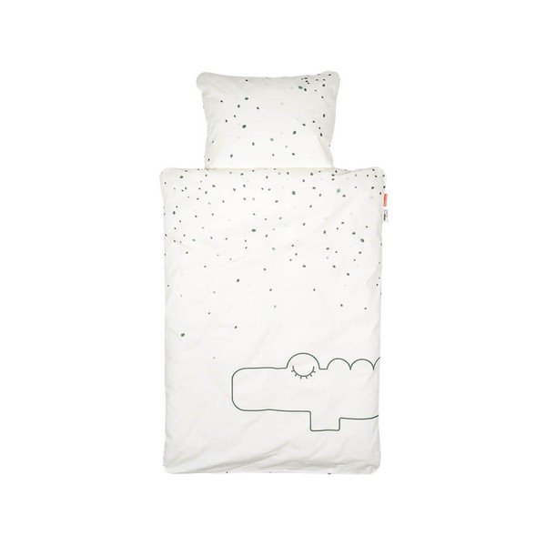 Pościel dziecięca z bawełny organicznej Croco – Done by Deer, 100x140 cm-image-1