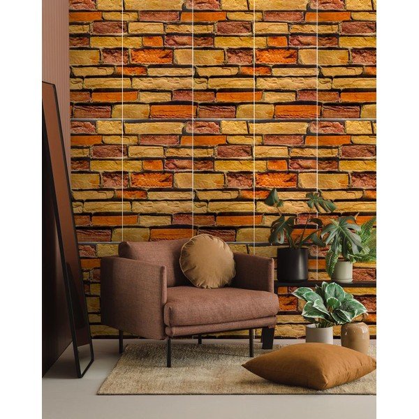 Płytki samoprzylepne zestaw na ścianę 6 szt. 30x60 cm Brick Wall – SP TREND-image-1