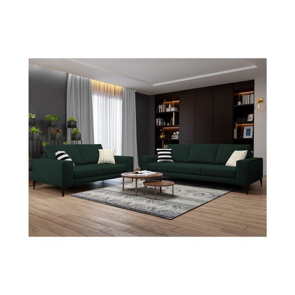 Zielona sofa 2-osobowa Cosmopolitan Design Lugano-image-4