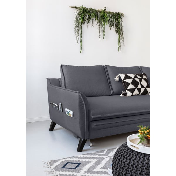 Antracytowy narożnik rozkładany Miuform Charming Charlie, prawostronny-image-4