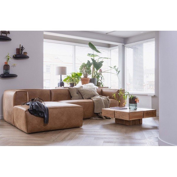 Jasnobrązowy abażur ø 35 cm Asta – WOOOD-image-1