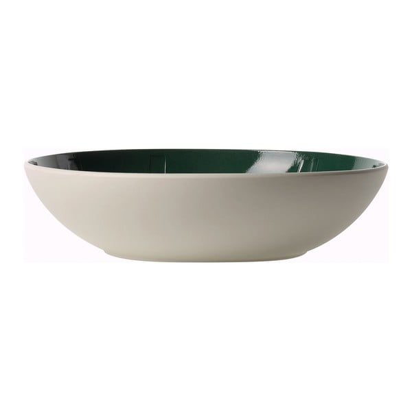 Biało-zielona porcelanowa miska do serwowania Villeroy & Boch Leaf, ⌀ 26 cm-image-2