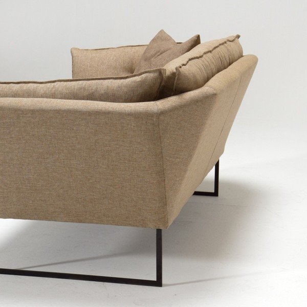 Żółta 3-osobowa sofa rozkładana Relax-image-4