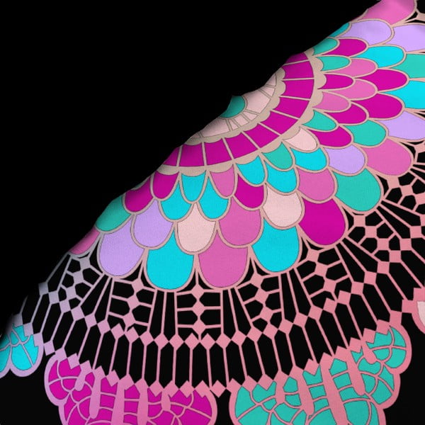 Czarna bawełniana pościel jednoosobowa 140x200 cm Porte Bonheur – douceur d'intérieur-image-4