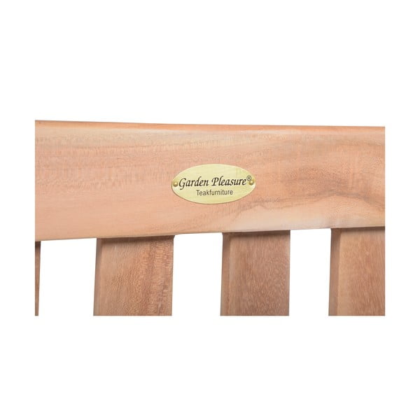 Drewniana ławka ogrodowa w naturalnym kolorze Solo – Garden Pleasure-image-4