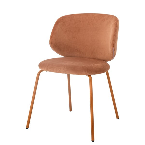 Pomarańczowe aksamitne krzesła zestaw 2 szt. Ponte – Bloomingville-image-3