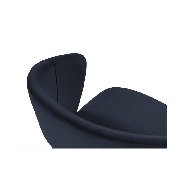 Ciemnoniebieskie krzesło z aksamitnym obiciem Windsor & Co Sofas Elpis-image-3