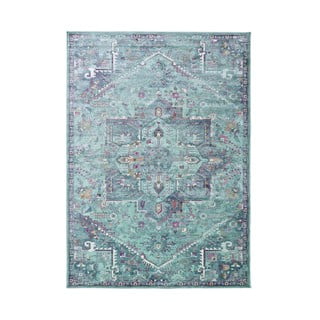 Turkusowy dywan z wiskozy Universal Lara, 230x160 cm