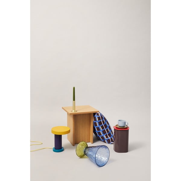 Fioletowa lampa stołowa LED ze ściemniaczem (wysokość 25 cm) Magic – Hübsch-image-4