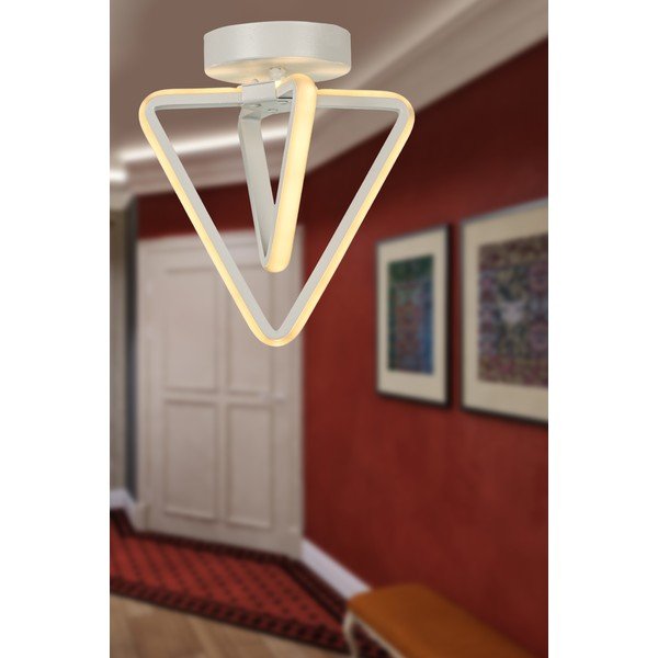 Biała metalowa lampa sufitowa LED Baris – Squid Lighting-image-1
