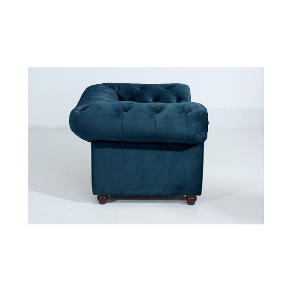 Niebieski fotel Max Winzer Orleans Velvet-image-2