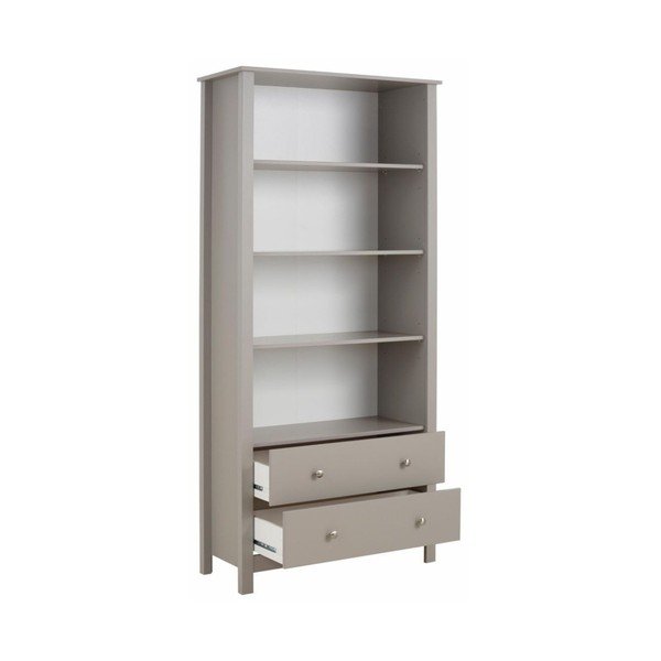 Szara biblioteczka z 2 szufladami Støraa Julian-image-1