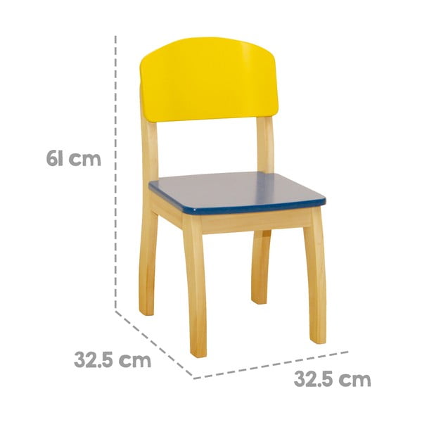 Żółte krzesło dziecięce – Roba-image-2
