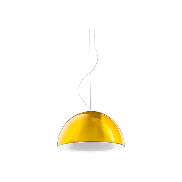 Lampa sufitowa Pedrali L002S/BA, żółta półprzeźroczysta