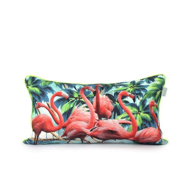 Bawełniana poszewka na poduszkę HF Living Flamingos 50x30 cm