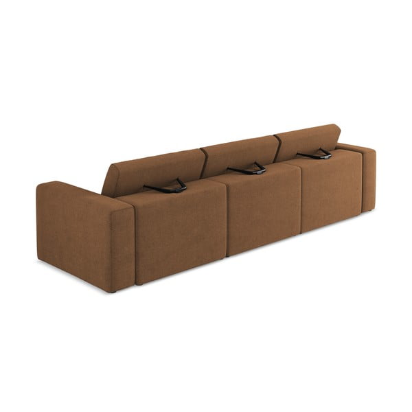Brązowa sofa modułowa 314 cm Kalea – Makamii-image-3