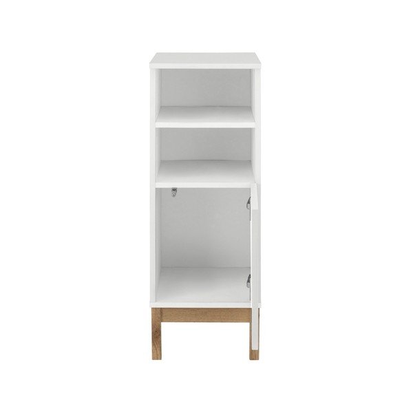 Biała niska szafka łazienkowa 30x86 cm Mirza – Støraa-image-2