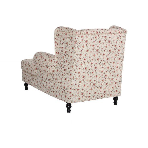 Beżowy fotel uszak w kwiaty Max Winzer Mareille Flowery Beige-image-1