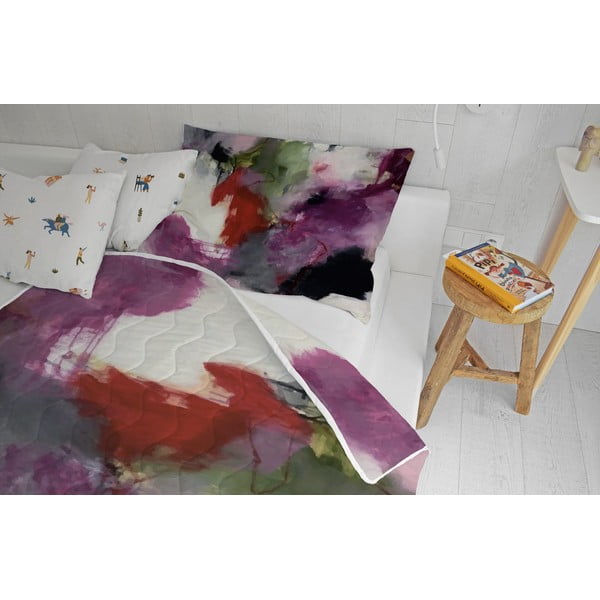 Zestaw pikowanego koca i poszewki na poduszkę z satyny bawełnianej 140x200 cm – Butter Kings-image-1