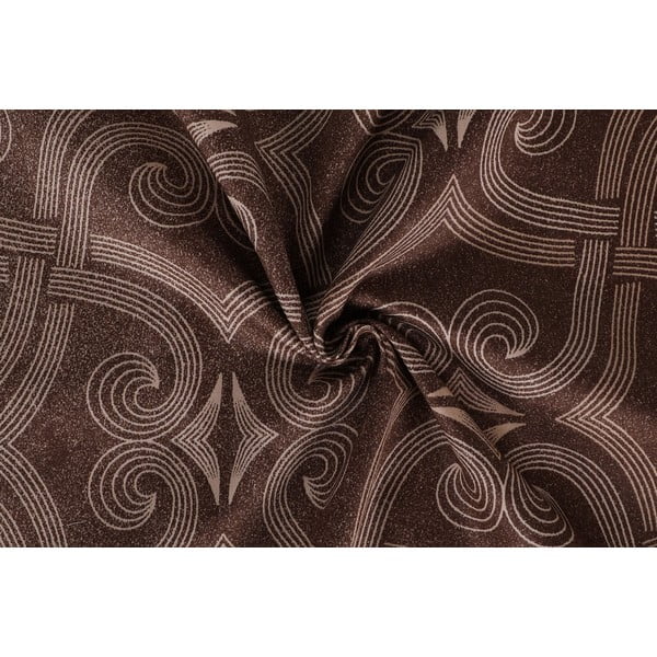 Brązowa pościel dwuosobowa z satyny bawełnianej 200x200 cm Pandora – Mijolnir-image-2